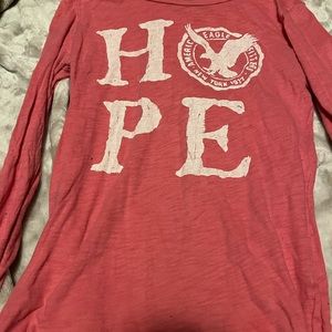 Light pink colored American Eagle shirt size XL